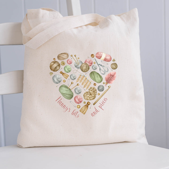 Personalised Nanny's Bits And Pieces Bag