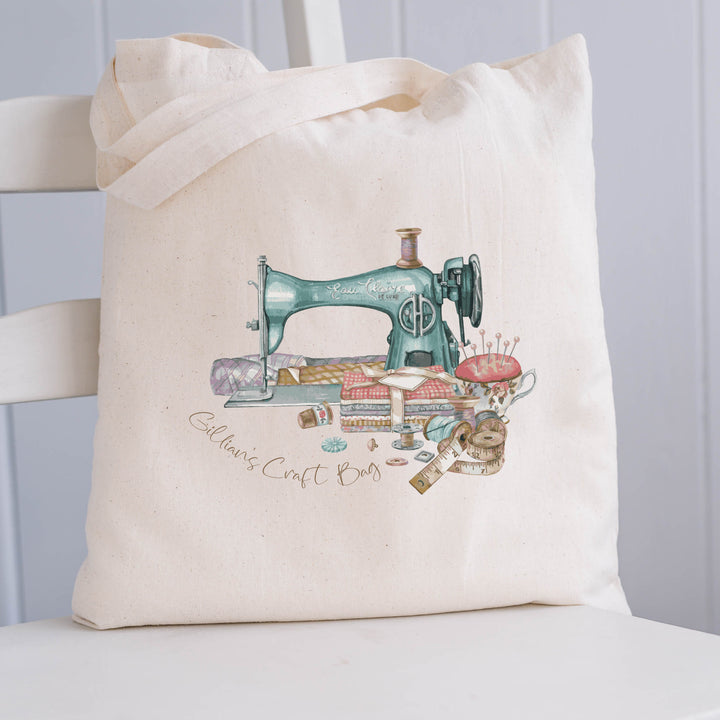 Personalised Sewing And Knitting Craft Bag