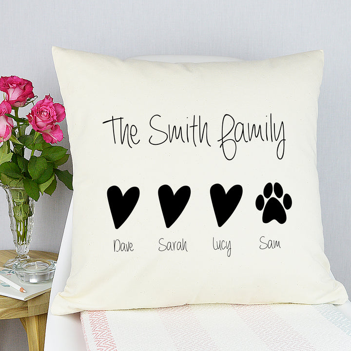 Personalised Family Cushion