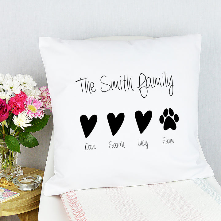 Personalised Family Cushion