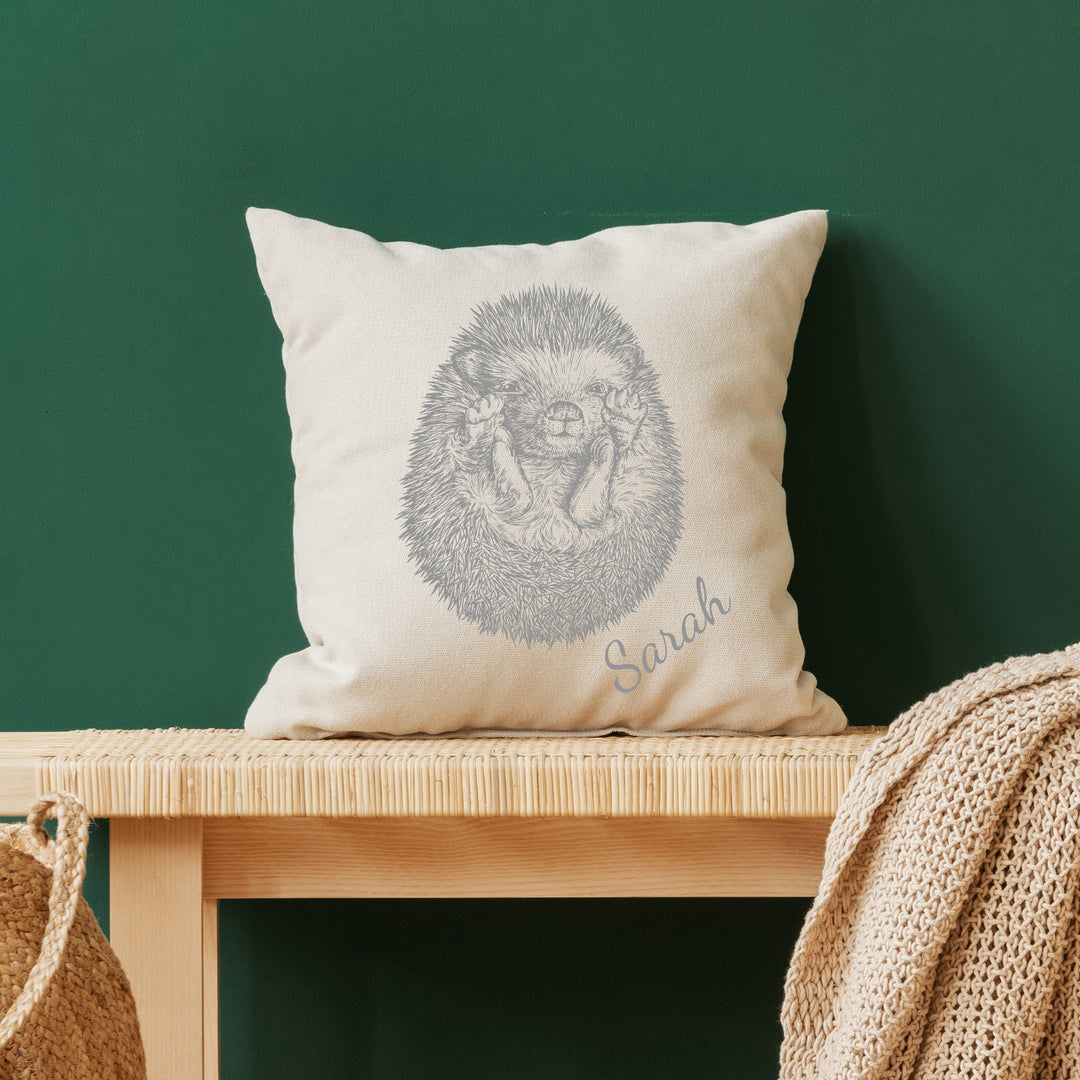 Personalised Hedgehog Cushion