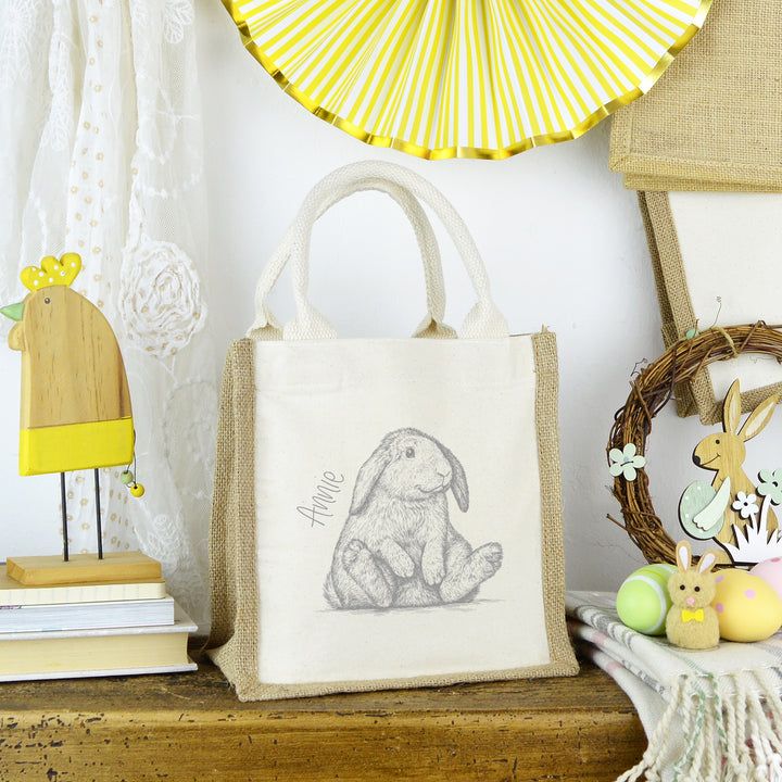 Personalised Easter Rabbit Tote Bag