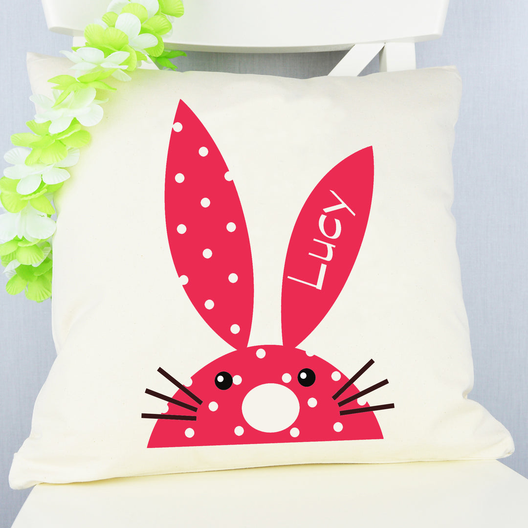 personalised bunny rabbit cushion