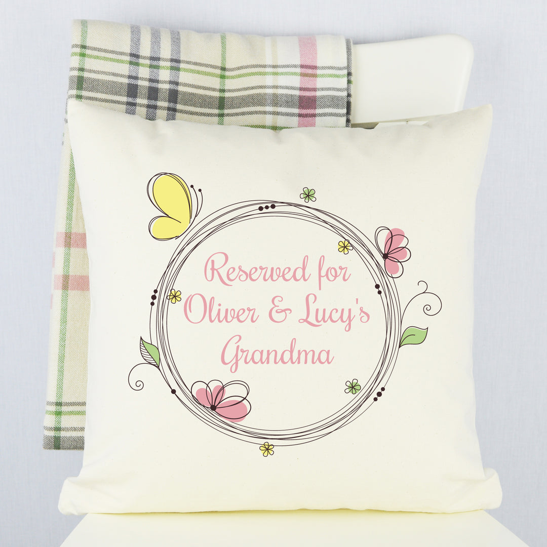 reserved for grandma cushion